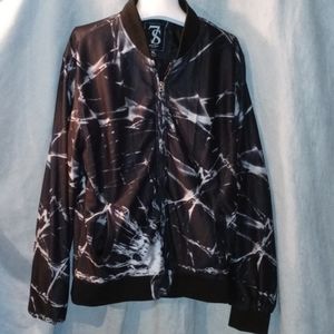 7S Seven Souls 100% polyester tie dye zip jacket